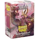 Dragon Shield Anniversary Special Edition Red Gold Matte Dual Sleeves (100Pz)