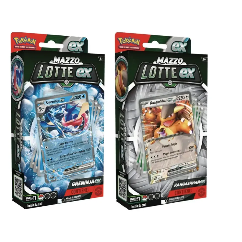 Pokémon Scarlatto e Violetto Mazzi Lotte EX: Greninja EX/Kangaskhan EX (Ed. Ita)