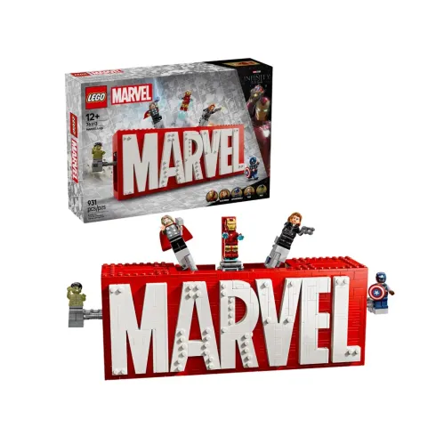 Lego Super Heroes: Marvel Logo con Minifigures Marvel(76313)