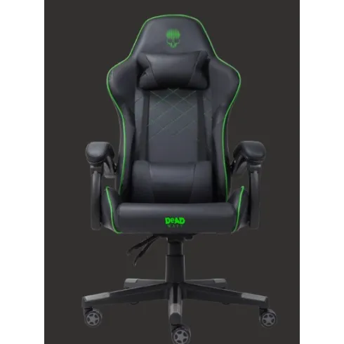 Dead Wave Skull: Gaming Chair Black/Green