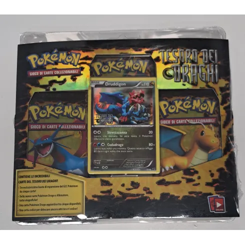 Pokémon: Tesoro dei Draghi Blister 3 Buste + Carta Promo (Druddigon / Ed. Ita)