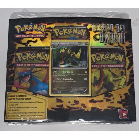 Pokémon: Tesoro dei Draghi Blister 3 Buste + Carta Promo (Haxorus / Ed. Ita)