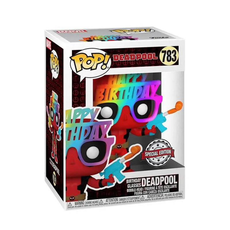 Funko Pop! Deadpool 30th Anniversary: Deadpool with Birthday Glasses (783)(Special Edition)