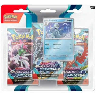 Pokémon Scarlatto e Violetto: Paradosso Temporale Blister 3 Buste + Carta Promo (Ed. Ita)