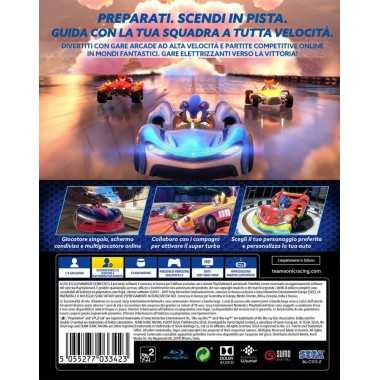 Cover Frontale Team Sonic Racing PlayStation PS4