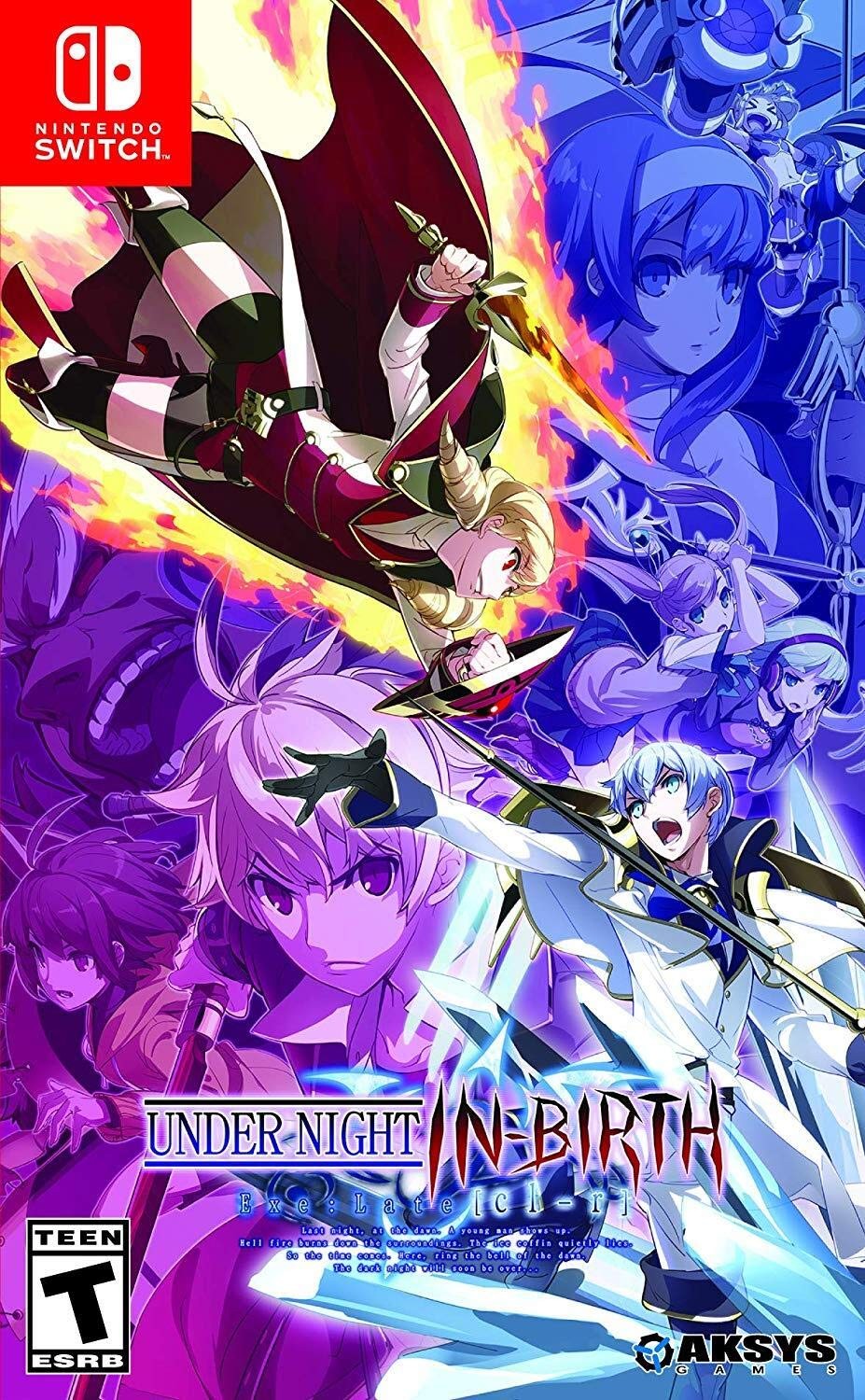 Cover Frontale Under night IN BIRTH Exe: Late [cl-r] Nintendo Switch