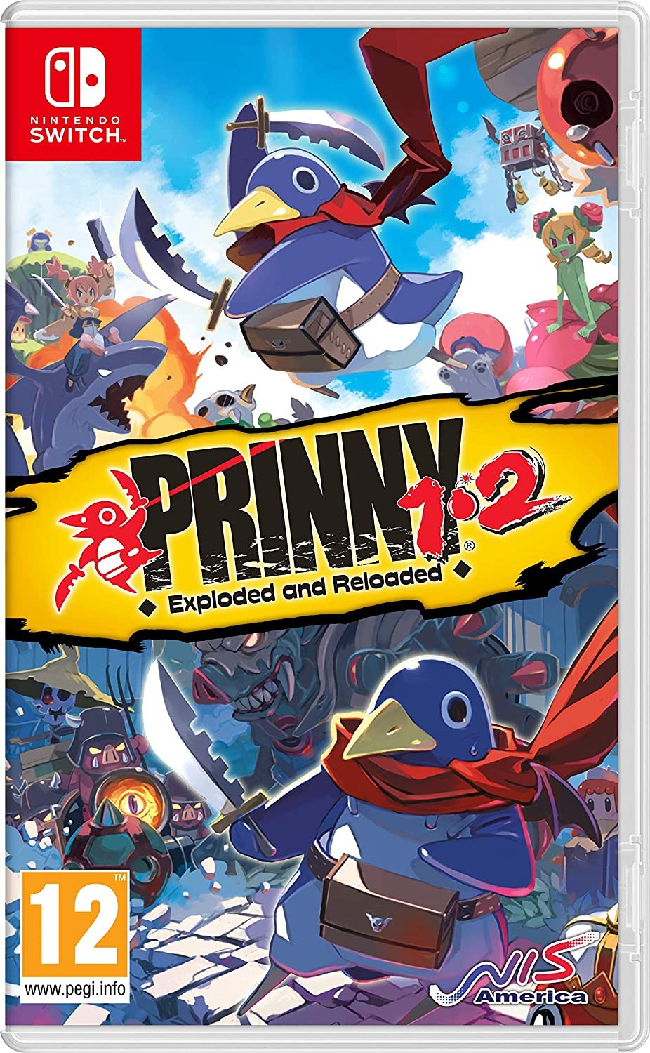 Cover Frontale Prinny 1-2: Exploded And Reloaded Nintendo Switch