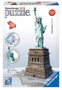 Ravensburger: 3D puzzle Statua della Liberta' 108 pezzi