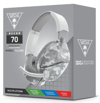 Turtlebeach Gaming Headset Recon70 White Camo (PS4/PS5/Xbox/Nintendo Switch/PC) per Xbox per PS4