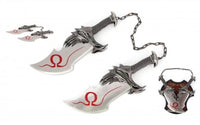 Replica non Affilata: Lame del Chaos di Kratos  (44cm cad.)