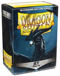 Dragon Shield: 100 Standard Size Card Sleeves: Jet Matte