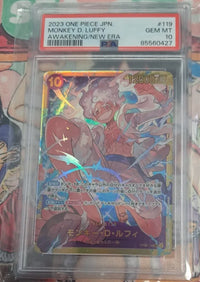 2023 One Piece JPN.: OP05-119 Monkey D. Luffy (Awakening of the New Era) PSA GEM MT10