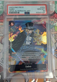 2023 One Piece: OP04-083 Sabo (OP04-Alternate Art) PSA GEM MT10