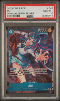 2023 One Piece: OP05-043 Ulti (OP05-Alternate Art) PSA GEM MT10