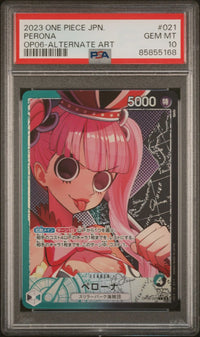 2023 One Piece JPN.: OP06-021 Perona (OP06-Alternate Art) PSA GEM MT10