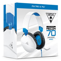 Turtlebeach Gaming Headset Recon70 White & Blue (PS4/PS5/Xbox/Nintendo Switch/PC) per Xbox per PS4