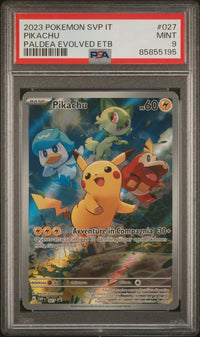 2023 Pokémon SVP IT: SVP-027 Pikachu (Paldea Evolved ETB) PSA MINT 9