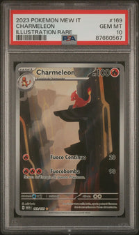 2023 Pokémon MEW IT: 169 Charmeleon (Illustration Rare) PSA GEM MT10