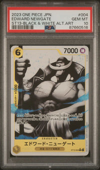 2023 One Piece JPN.: ST13-004 Edward Newgate (ST13-Black & White Alt.Art) PSA GEM MT10