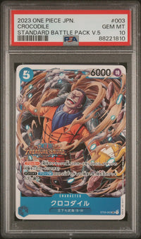2023 One Piece JPN.: ST03-003 Crocodile (Standard Battle Pack V.5) PSA GEM MT10