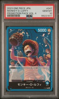 2023 One Piece JPN.: P-047 Monkey D. Luffy (Promotion Pack Vol.4) PSA GEM MT10