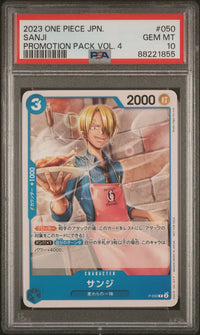 2023 One Piece JPN.: P-050 Sanji (Promotion Pack Vol.4) PSA GEM MT10