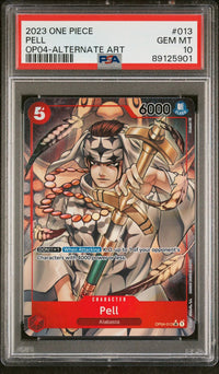 2023 One Piece: OP04-013 Pell (OP04-Alternate Art) PSA GEM MT10