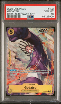 2023 One Piece: OP05-102 Gedatsu (OP05-Alternate Art) PSA GEM MT10