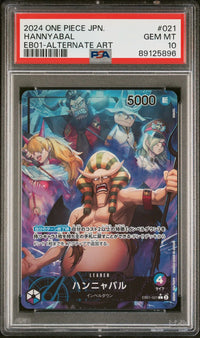 2024 One Piece JPN.: EB01-021 Hannyabal (EB01-Aternate Art) PSA GEM MT10